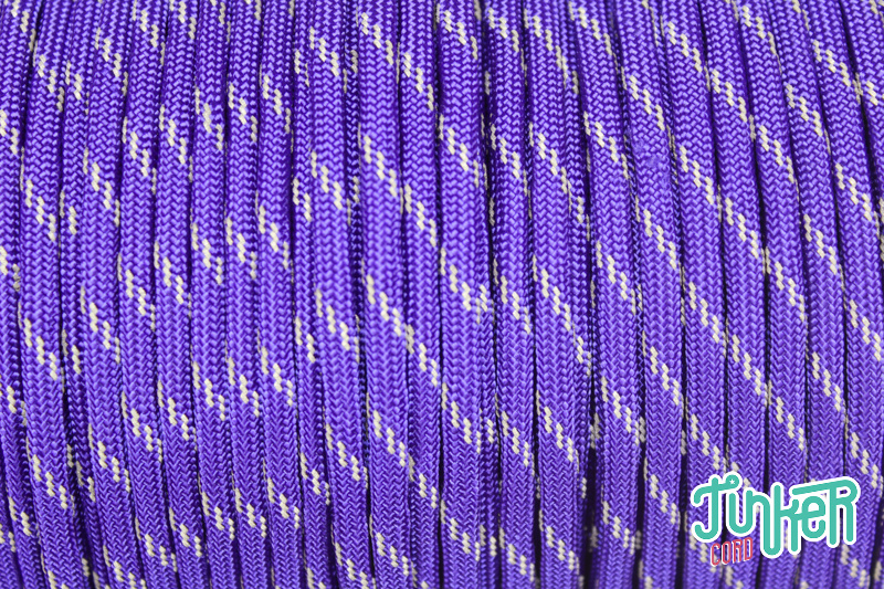 Meterware Type III 550 Cord, Farbe ACID PURPLE W 3 REFLECTIVE TRACER