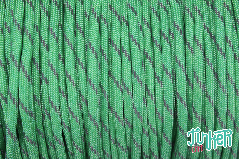 CUSTOM CUT Type III 550 Cord in color MINT W 3 REFLECTIVE TRACER