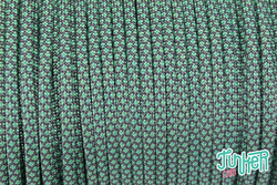 Meterware Type III 550 Cord, Farbe CHARCOAL GREY & MINT...