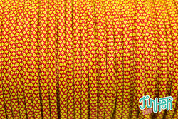 Meterware Type III 550 Cord, Farbe IMPERIAL RED & NEON...