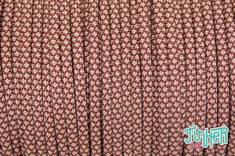 150 Meter Rolle Type III 550 Cord, Farbe CHOCOLATE BROWN & TAN 380 DIAMONDS