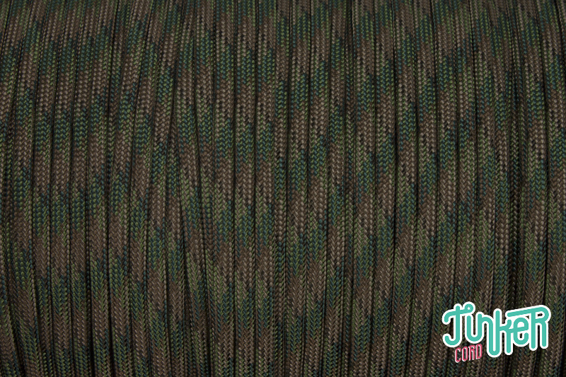 Meterware Type III 550 Cord, Farbe DARK MULTICAM
