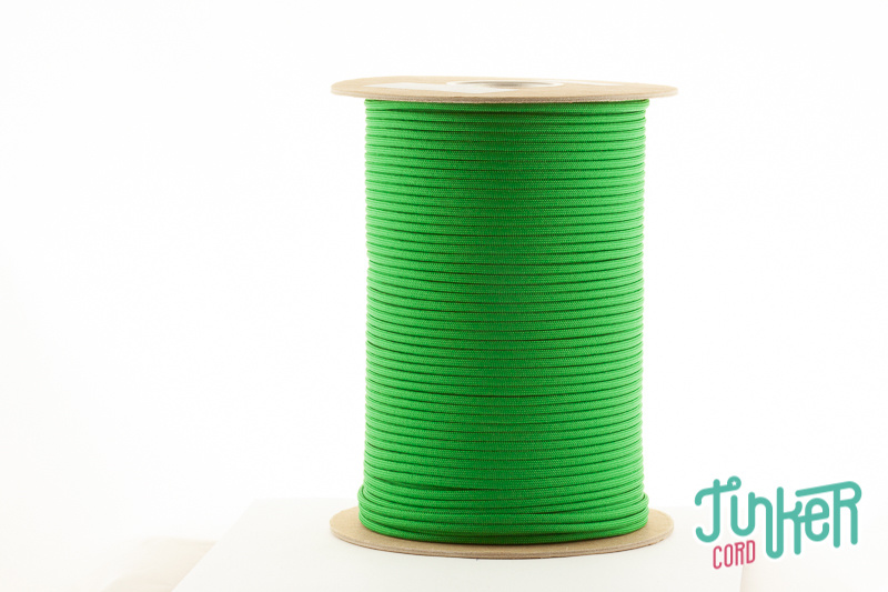 150 Meter Rolle Type III 550 Cord, Farbe KELLY GREEN