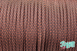 CUSTOM CUT Type III 550 Cord in color RUST DIAMONDS