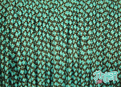 Meterware Type I Cord, Farbe NEON TURQUOISE DIAMONDS