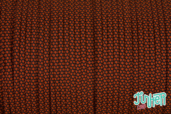 Meterware Type III 550 Cord, Farbe NEON ORANGE DIAMONDS