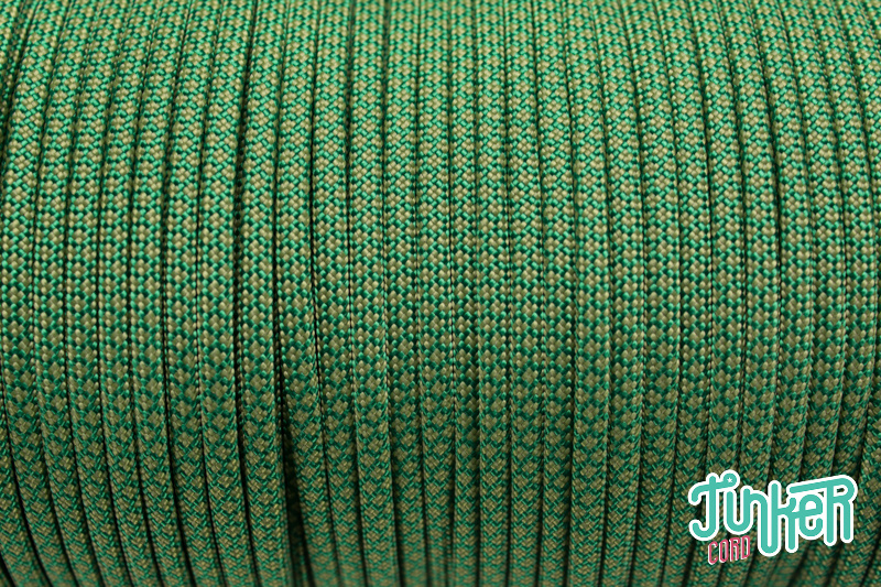 150 Meter Rolle Type III 550 Cord, Farbe KELLY GREEN & MOSS DIAMONDS