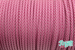 500 feet Spool Type III 550 Cord in color CREAM & FUCHSIA...