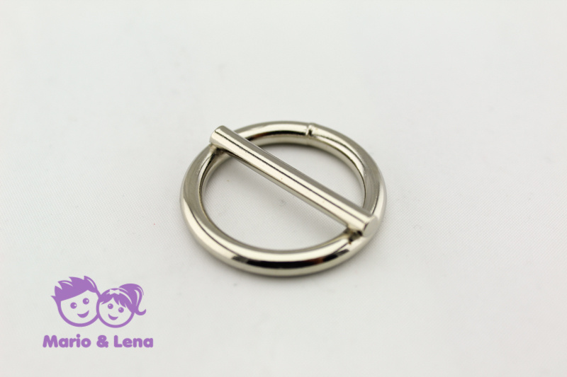 O-Ring with bar 25mm Steel, nickel-plated