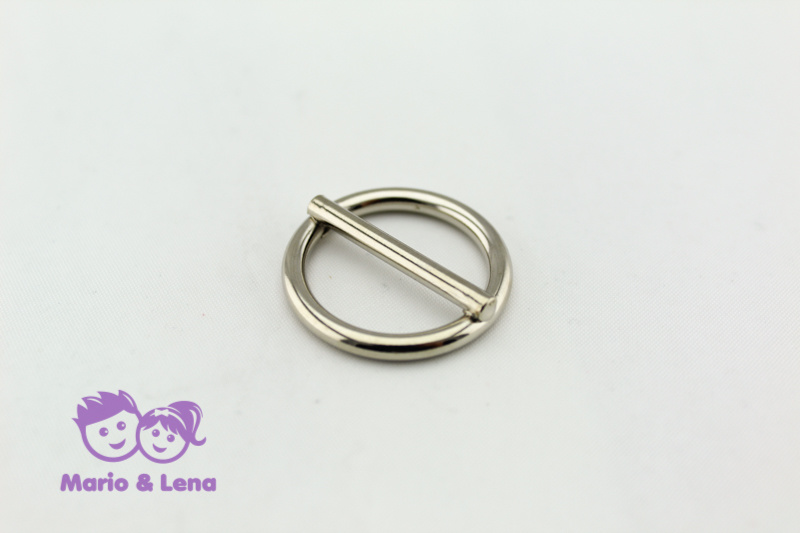 O-Ring with bar 20mm Steel, nickel-plated