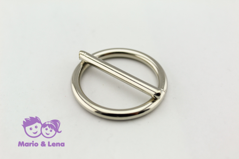 O-Ring with bar 30mm Steel, nickel-plated