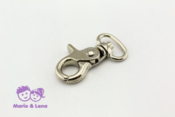 Scissors Carabiner half-rounded eye 16 x 45mm Silver