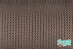 CUSTOM CUT Type III 550 Cord in color WHITE & WALNUT...