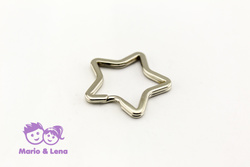 Schlsselring Stern Silber