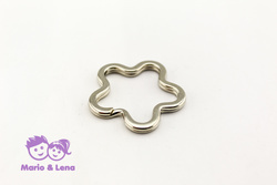 Schlsselring Blume Silber