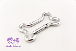 Aluminium Carabiner Bone 63mm Silver