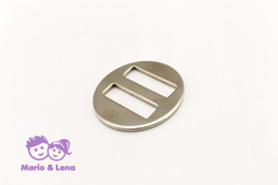 Halfterring Halfterschnalle Oval Silber