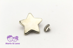 Rivet Star 20mm Silver