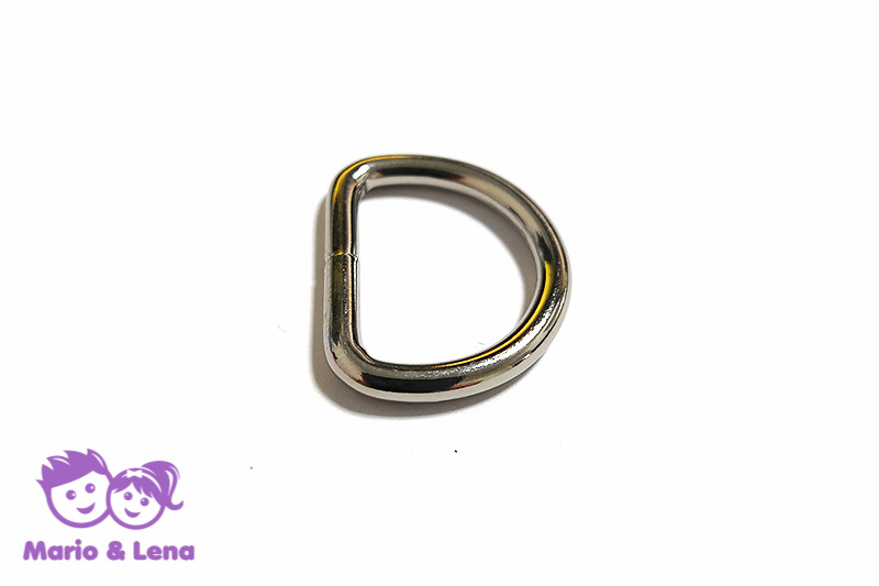 D-Ring 20 x 15 x 3,0mm Stahl Silber