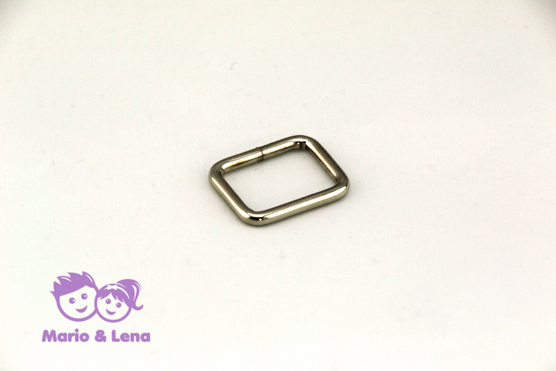 Square Ring  Steel, nickel-plated