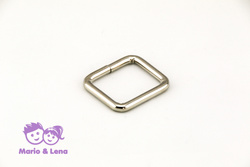 Square Ring  Steel, nickel-plated