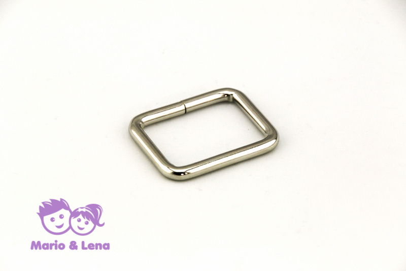 Square Ring  Steel, nickel-plated