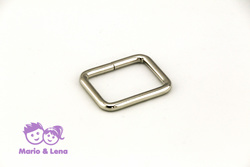 Square Ring  Steel, nickel-plated