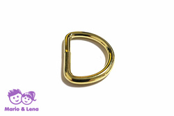 D-Ring 25 x 18 x 3,4mm Stahl Gold