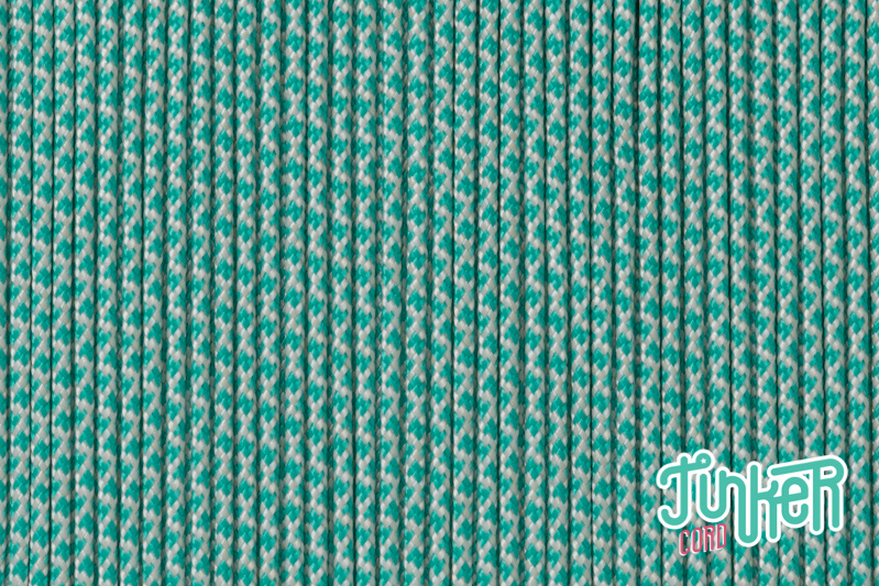 Meterware Type II 425 Cord, Farbe CREAM & TURQUOISE DIAMONDS