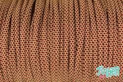 Meterware Type III 550 Cord, Farbe CREAM & BURGUNDY DIAMONDS
