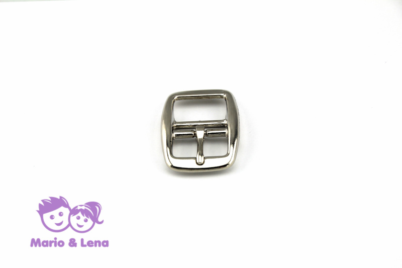 Double Buckle 25mm #147 nickle plated Silver