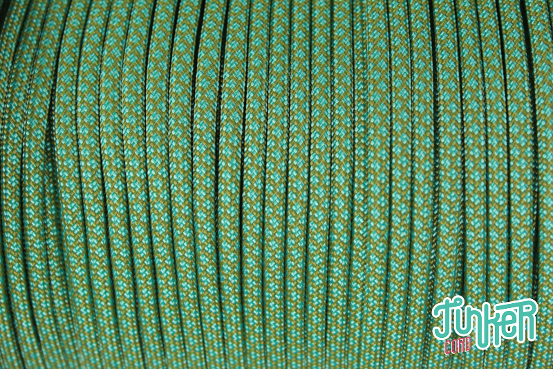 Meterware Type III 550 Cord, Farbe MOSS & TURQUOISE DIAMONDS