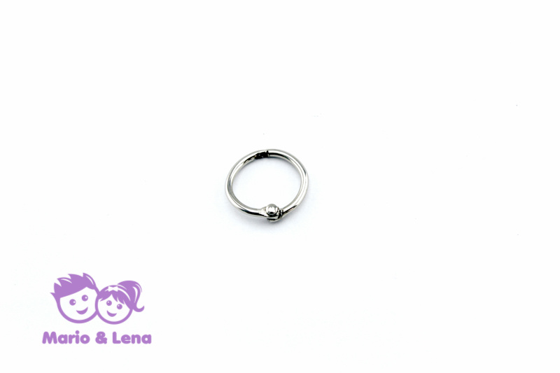 Book Ring  20mm nickel-plated