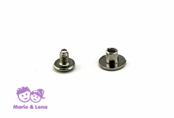 Book Screws nickle plated Silver