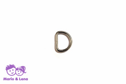 D-Ring 16 x 12 x 2,6mm Stahl, Silbern vernickelt