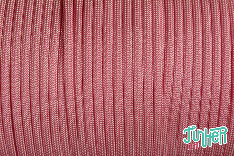 150 Meter Rolle Type III 550 Cord, Farbe ROSE PINK & WHITE STRIPE