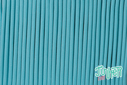 Meterware Type III 550 Cord, Farbe WHITE & TURQUOISE STRIPE