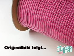 Meterware Type III TINKER Cord, Farbe WHITE & FUCHSIA STRIPE