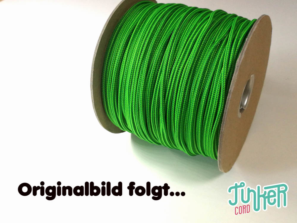 150 Meter Rolle Type II TINKER Cord, Farbe NEON GREEN & KELLY GREEN STRIPE