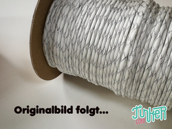 Meterware Type III TINKER Cord, Farbe WHITE & SILVER...