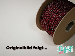Meterware Type I TINKER Cord, Farbe BURGUNDY & SILVER...
