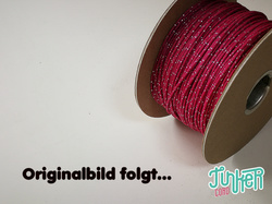 Meterware Type I TINKER Cord, Farbe FUCHSIA & SILVER...