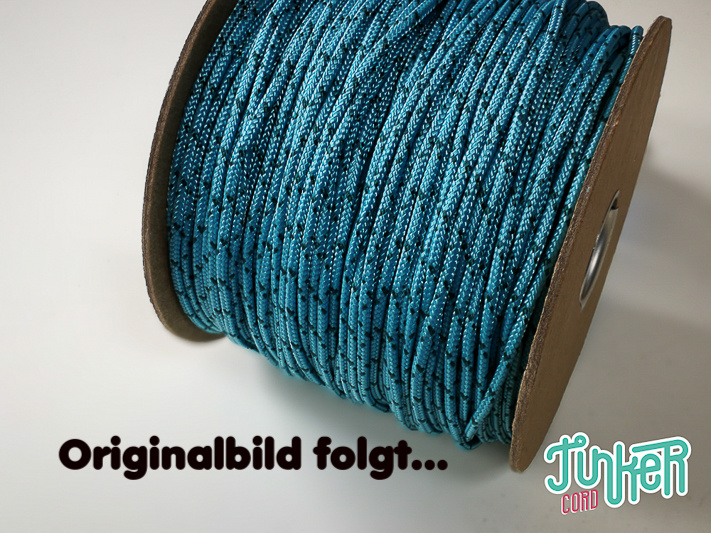 Meterware Type II TINKER Cord, Farbe TURQUOISE & TEAL X