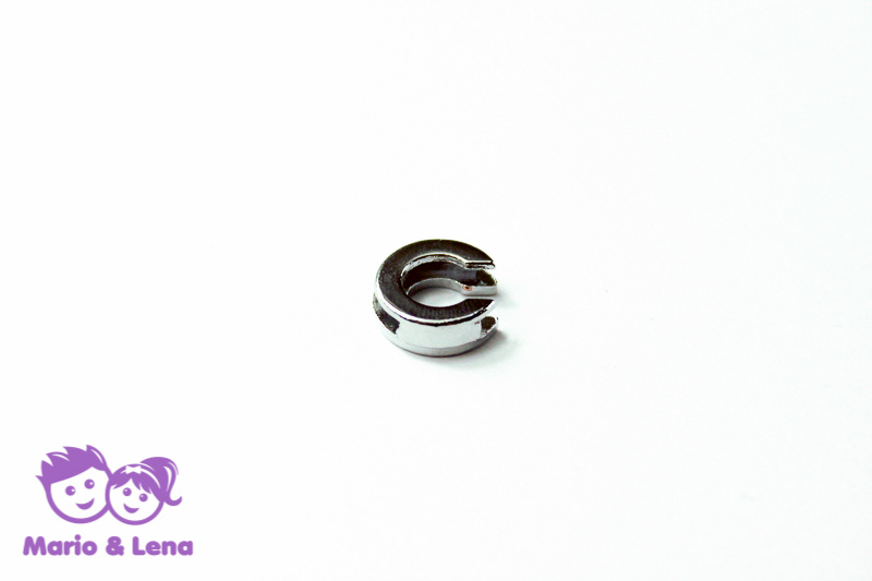 Chrom Letter - C - to bead 14mm Silver