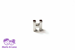 Chrom Letter - H - to bead 14mm Silver