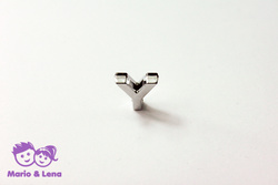 Chrom Letter - Y - to bead 14mm Silver