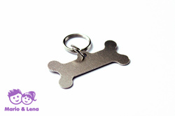 Hundemarken Anhnger Knochen Silber