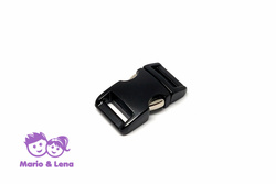 Aluminium Buckle 5/8  matt black, powder coated