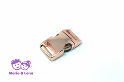 Aluminium Buckle 5/8  rosegold, high-polish
