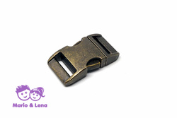 Aluminium Buckle 3/4  brass, antique